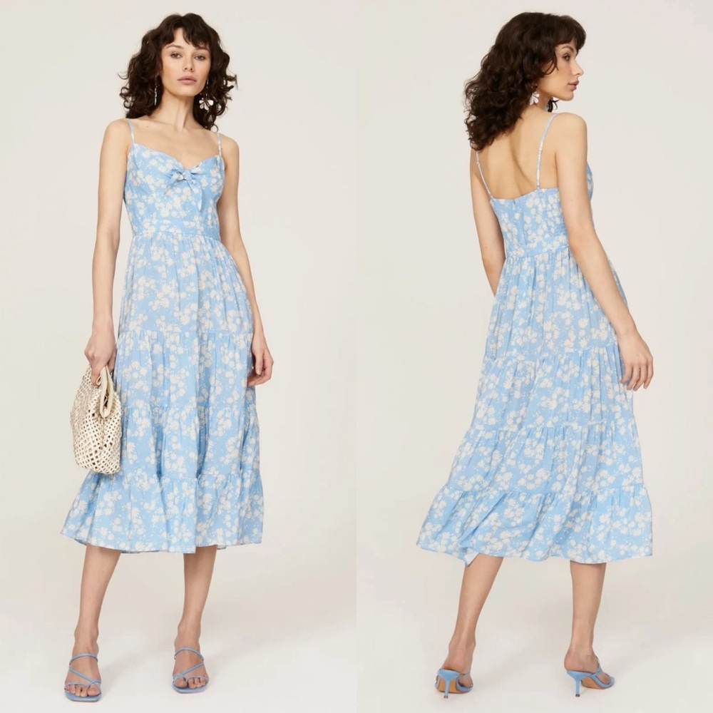 Yumi Kim Good Times Mini Dress in Windswept Blue - Small